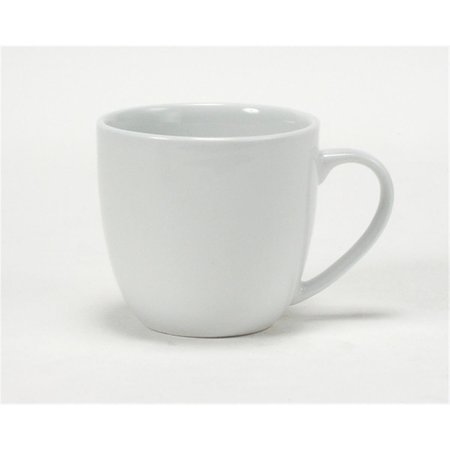 TUXTON CHINA 3.63 in. Milano Mug 12 oz. - Porcelain White - 2 Dozen BPM-120A